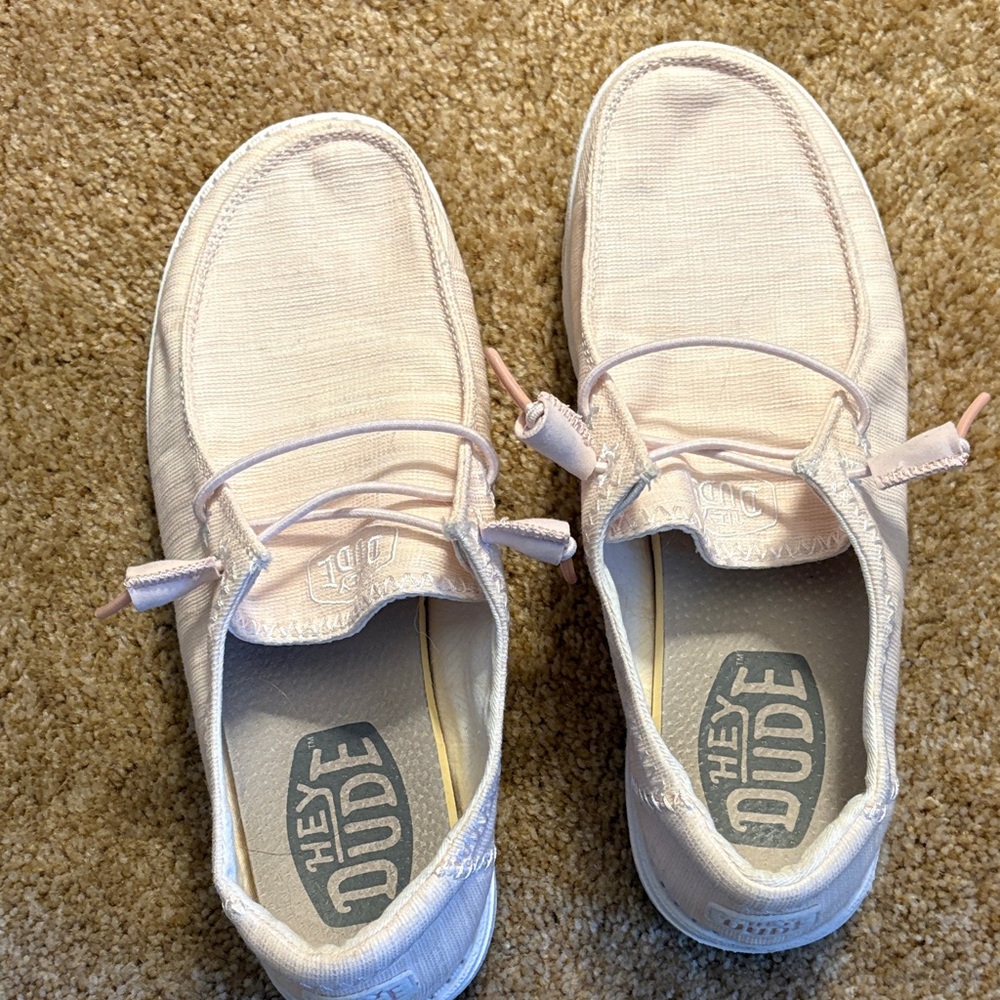 Hey Dude Soft Pink Loafers